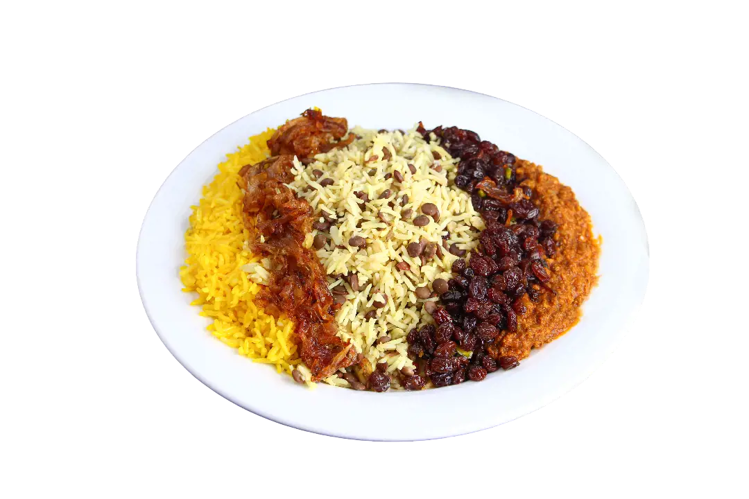 عدس پلوبا گوشت