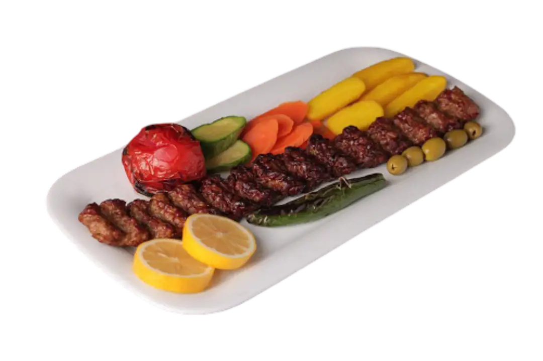خوراک کباب لقمه زعفرانی