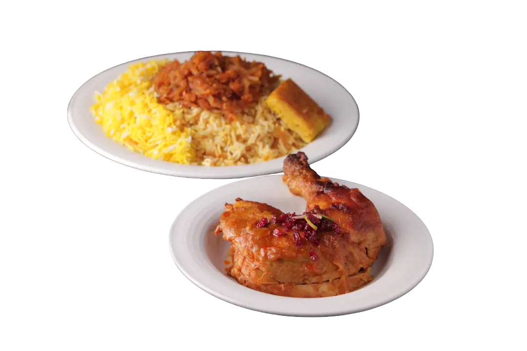 شیرین پلو با مرغ