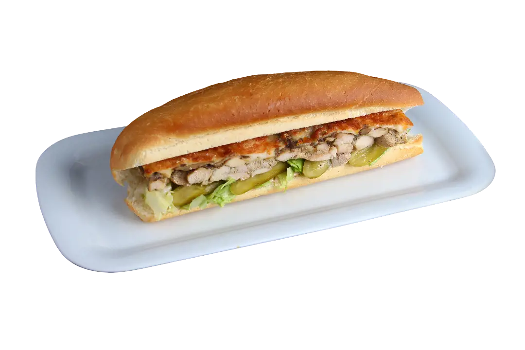 ساندویچ مرغ و قارچ و پنیر