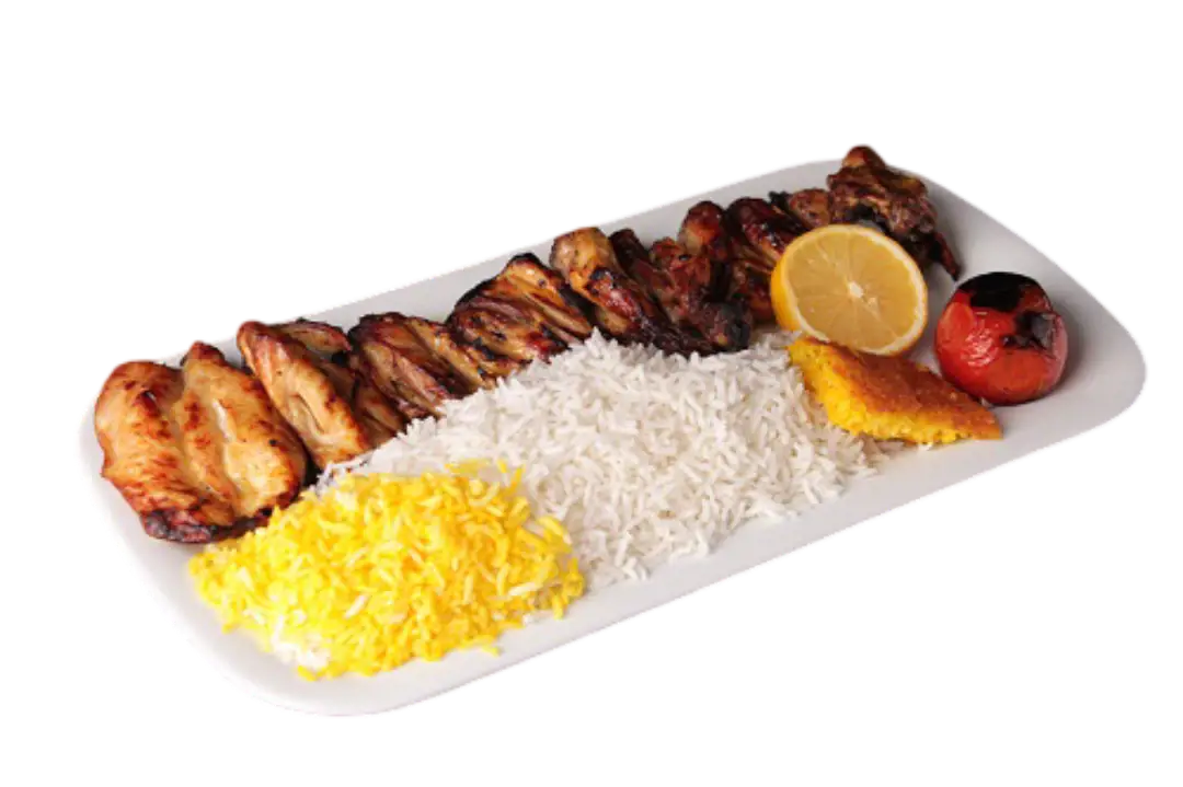 چلو جوجه کباب با استخوان